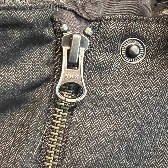 J.Jill Faux Fur Collar Vest - Olive Green - Picture 4 of 11